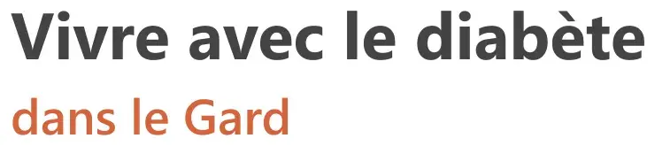 Vivre avec le diabète dans le Gard